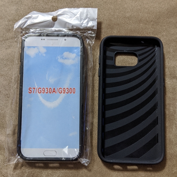 2 Samsung S7 Cases/ Rose Gold + Black - Picture 2 of 2